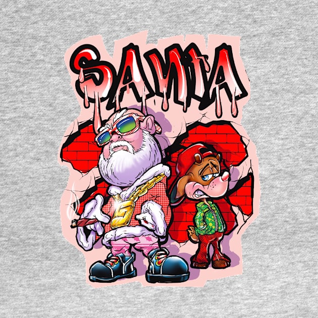 HIP HOP SANTA AND RUDY by Biomek